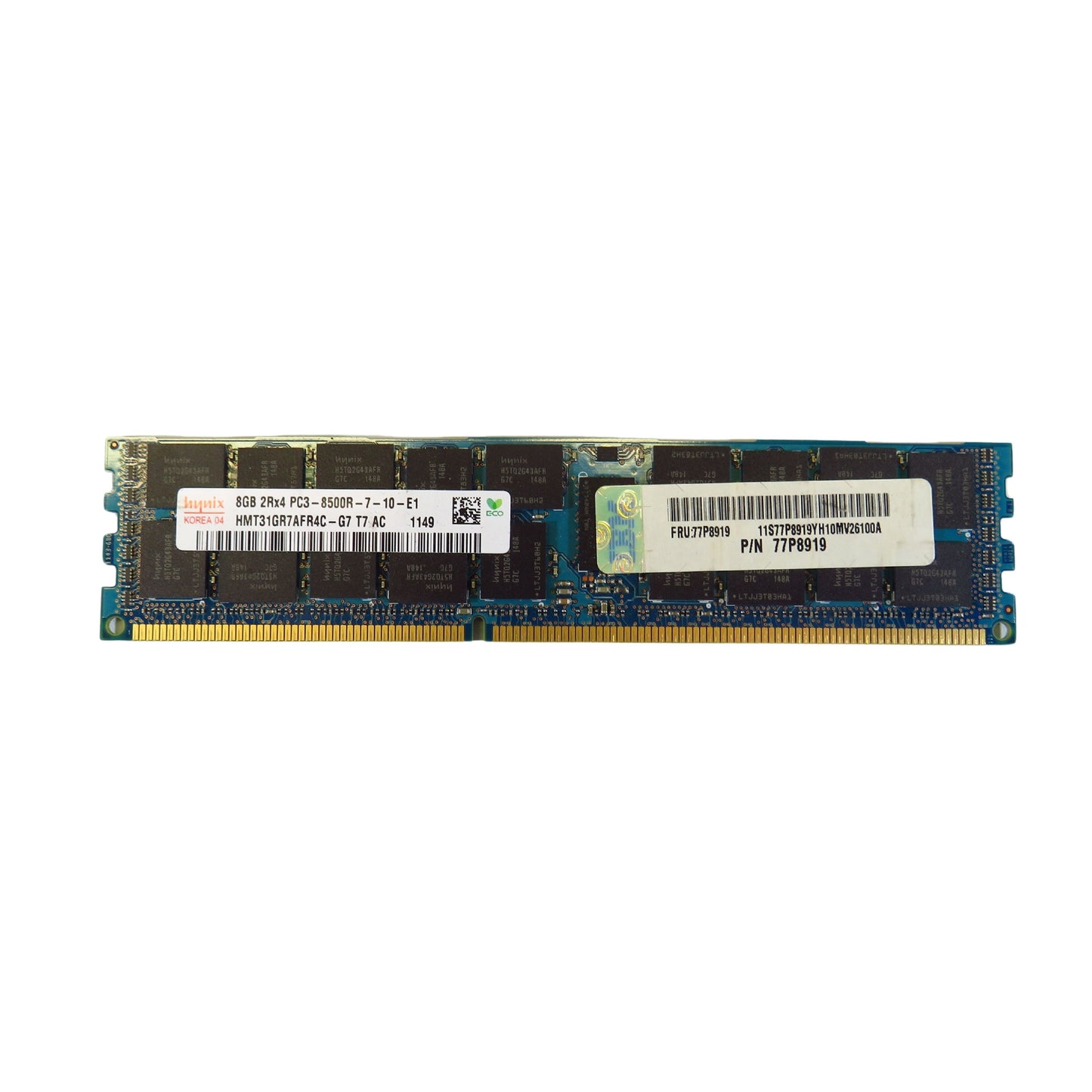 IBM 77P8919 8GB 2Rx4 PC3-8500R 1066MHz DDR3 Server Memory (Refurbished)