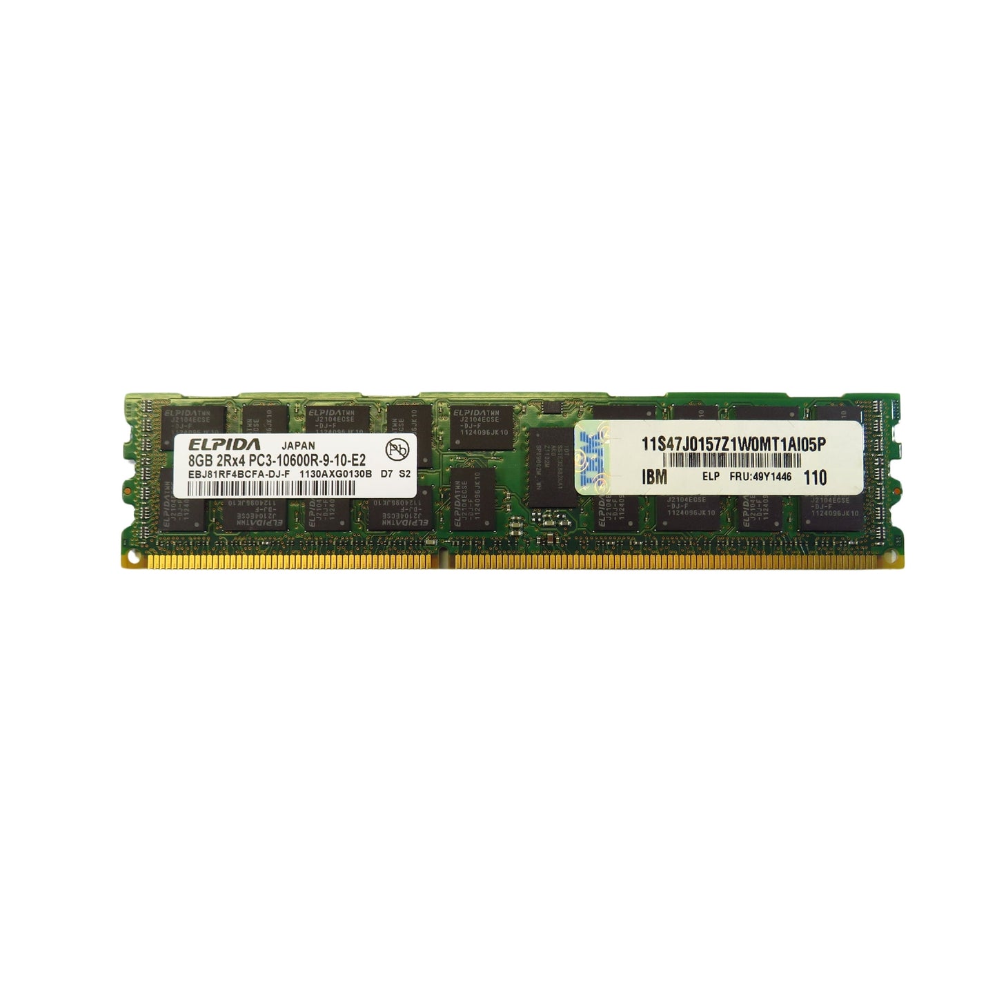 IBM 49Y1446 47J0157 8GB 2Rx4 PC3-10600 1333MHz DDR3 Server Memory (Refurbished)