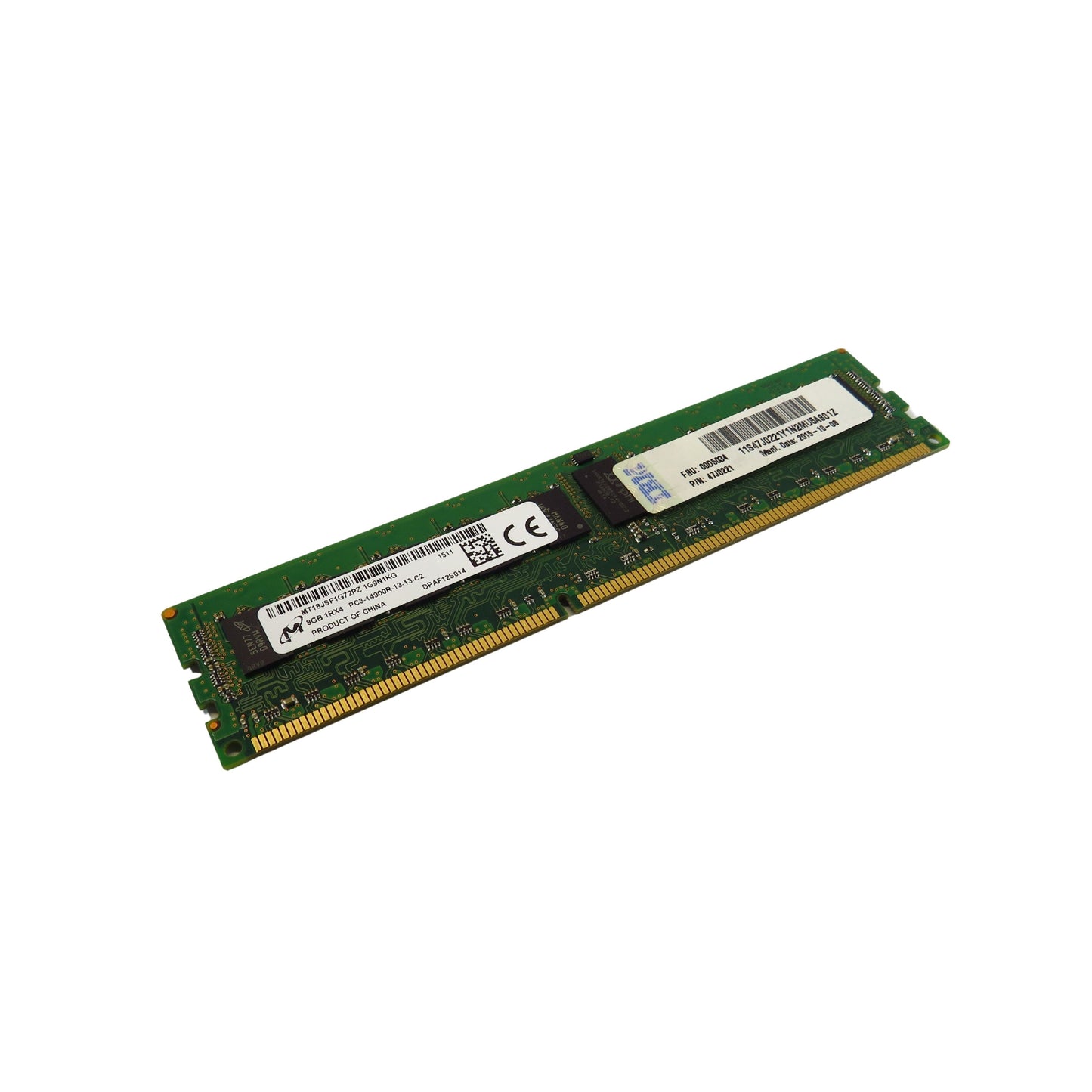 Micron MT18JSF1G72PZ-1G9 8GB 1Rx4 PC3-14900 1866MHz DDR3 Server Memory (Refurbished)