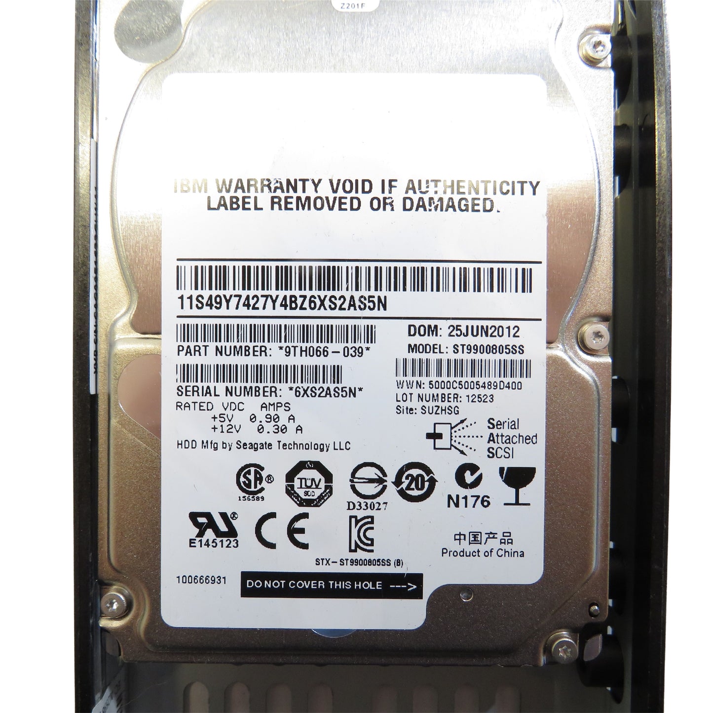 IBM 00L4568 900GB 10K RPM 2.5" SAS 6Gbps SFF HDD Hard Drive (Refurbished)