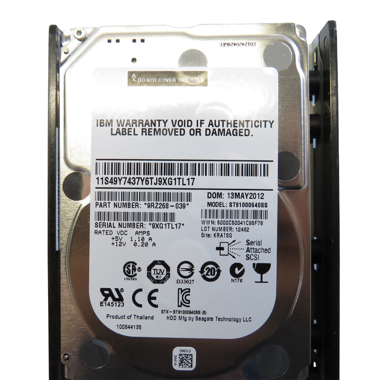 IBM 85Y6186 1TB 7.2K RPM 2.5" SAS 6Gbps SFF HDD Hard Drive (Refurbished)