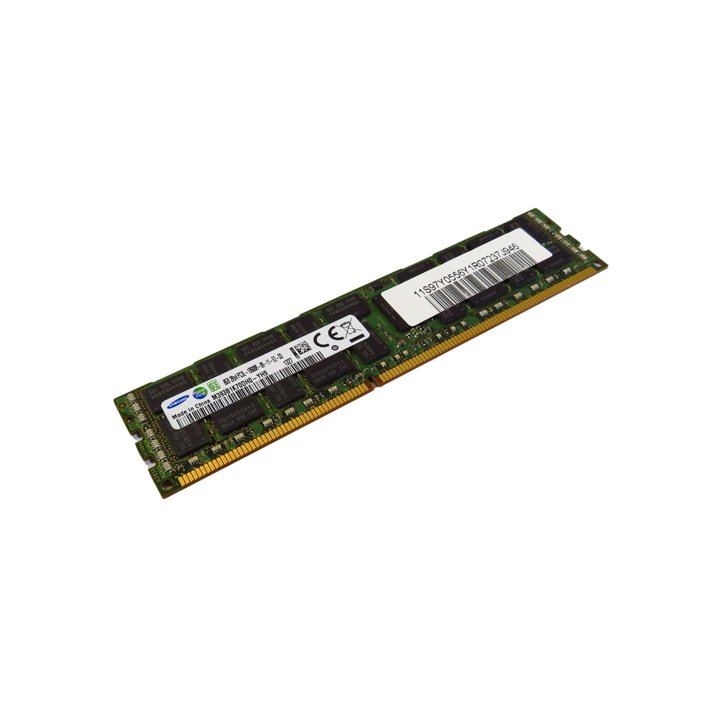 Samsung M393B1K70DH0-YH9 8GB 2Rx4 PC3L-10600 1333MHz DDR3 Server Memory (Refurbished)