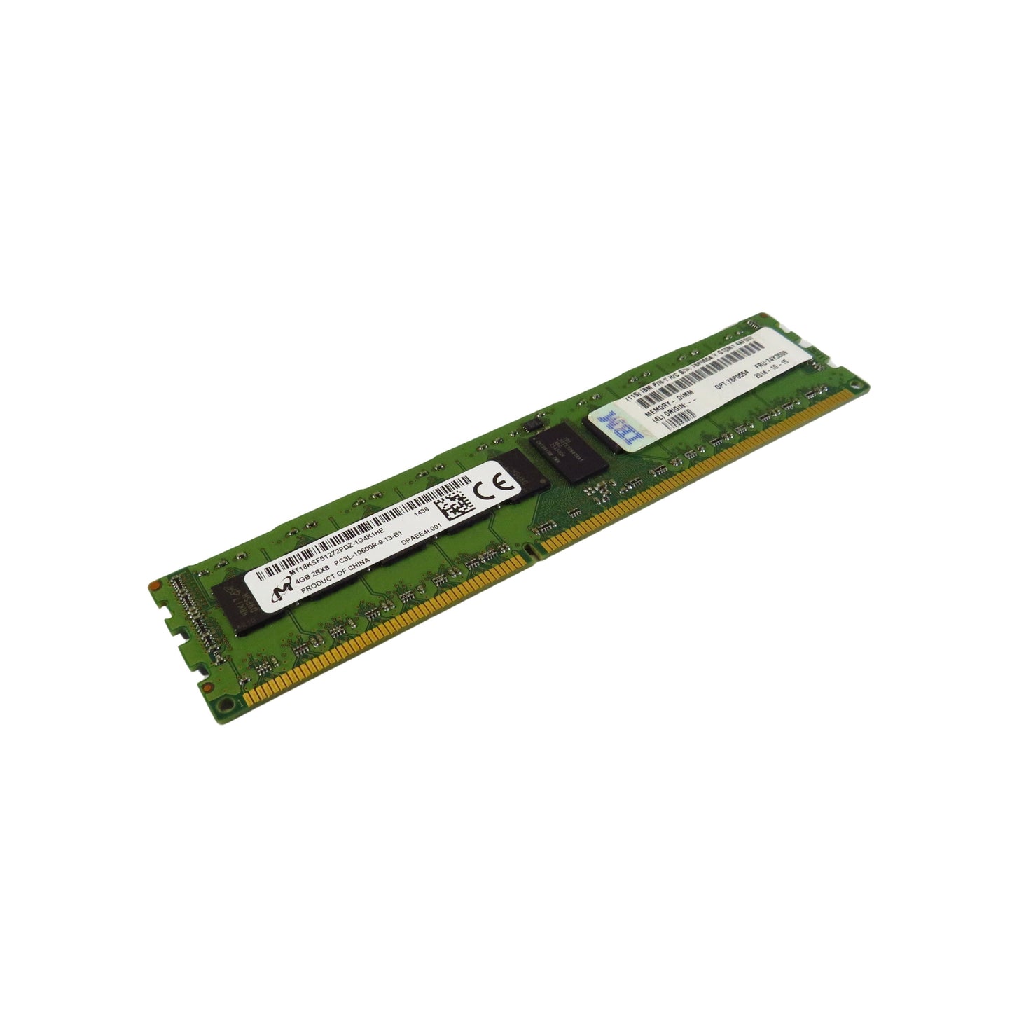 Micron MT18KSF51272PDZ-1G4 4GB 2Rx8 PC3L-10600 1333MHz DDR3 Server Memory (Refurbished)