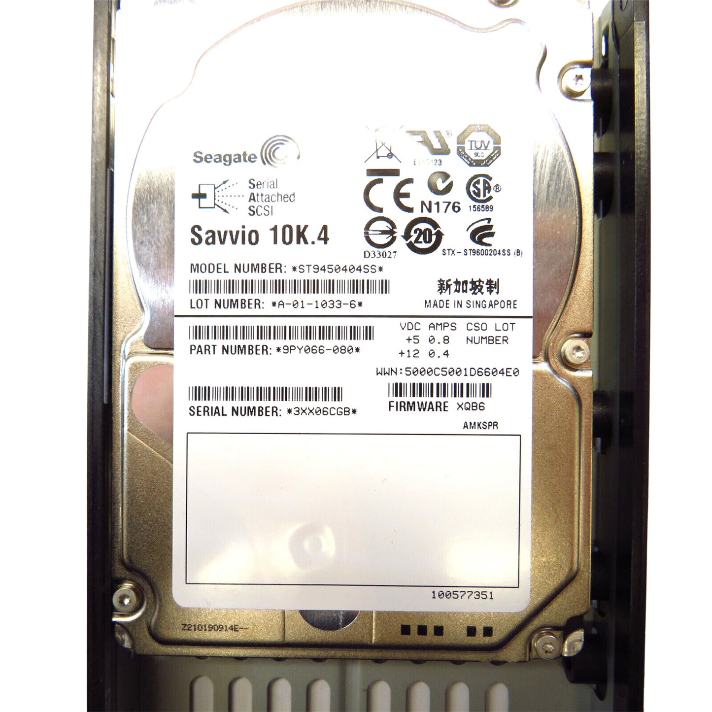Dell 0949448-03 2.5" 450GB 10000RPM SAS 6Gb/s Hard Disk Drive (HDD), Silver (Refurbished)